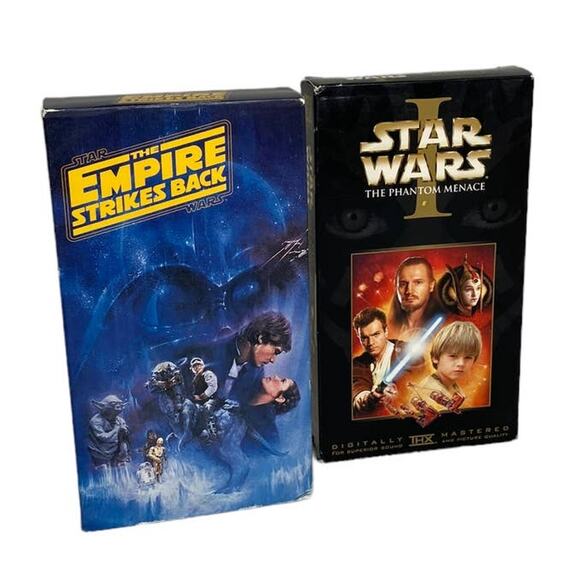 Star Wars VHS Bundle The Phantom Menace and The Empire Strikes Back - Picture 6 of 6